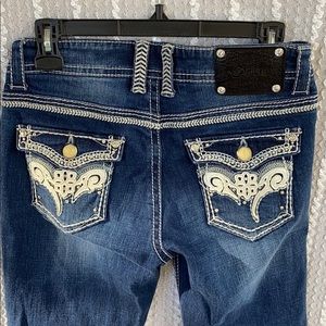 DryAd premium denim‎ embellished skinny jeans